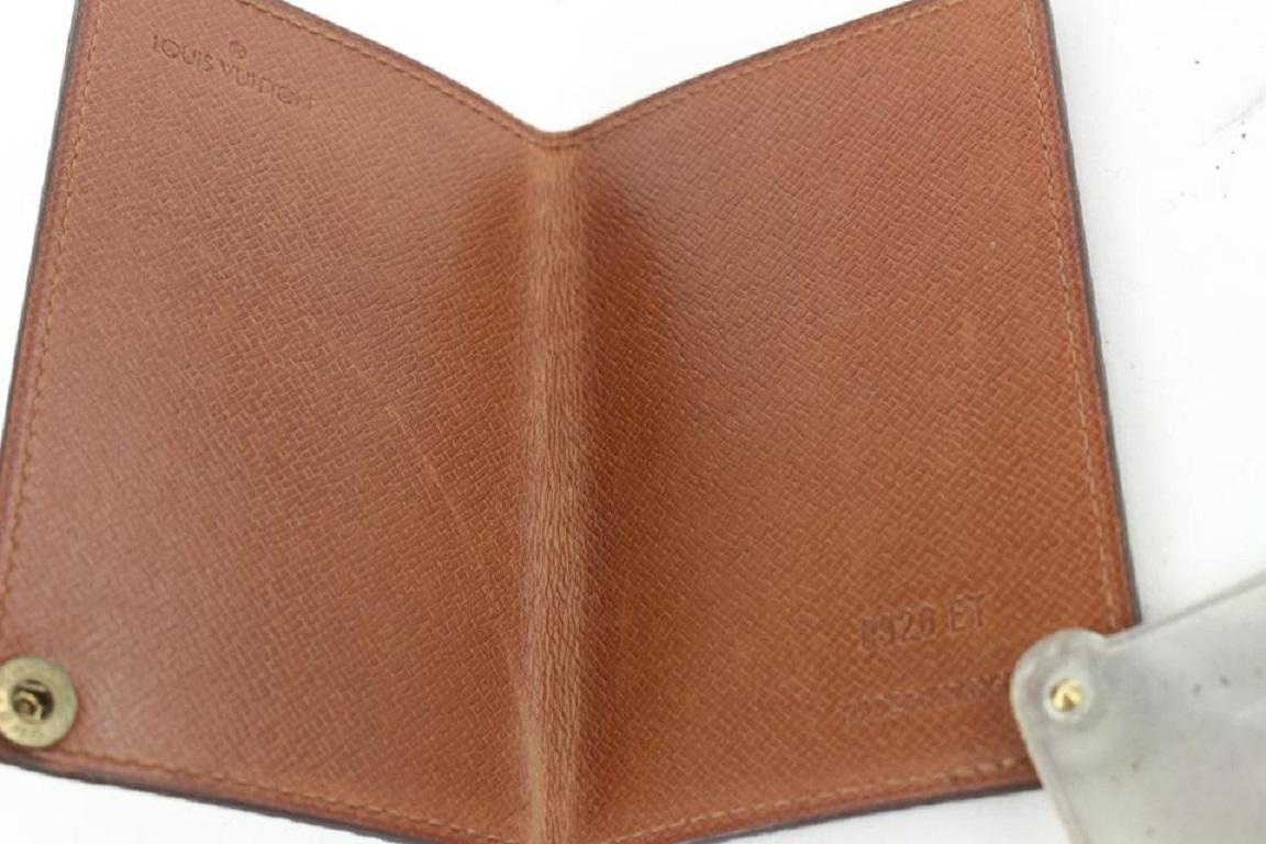 Louis Vuitton Monogram Porte Cartes Billets Card Holer Wallet Case 512lvs68 In Good Condition In Dix hills, NY