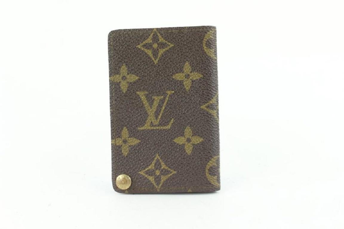 Women's Louis Vuitton Monogram Porte Cartes Billets Card Holer Wallet Case 512lvs68