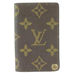 Louis Vuitton Monogram Porte Cartes Billets Card Holer Wallet Case 512lvs68