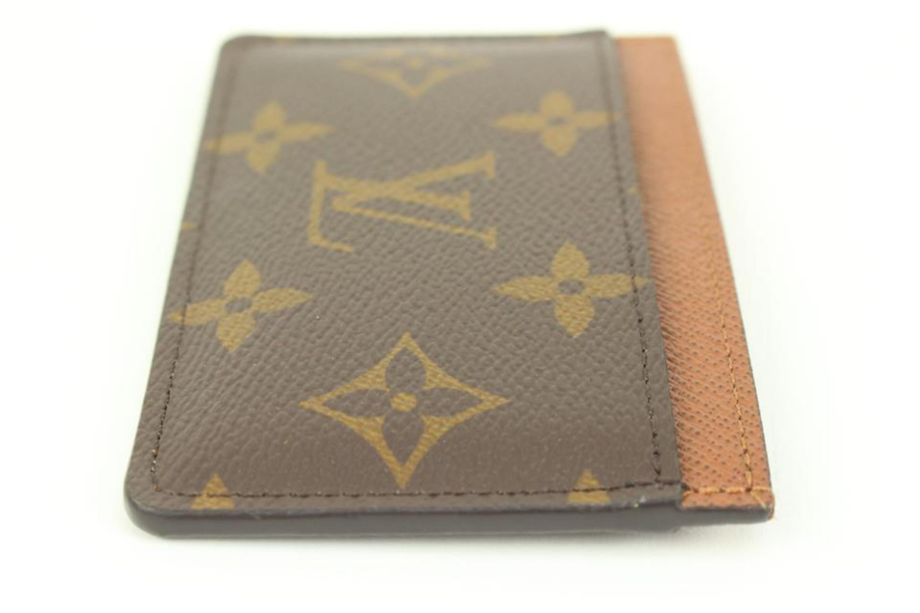 Louis Vuitton Monogram Porte Cartes Card Holder Wallet Case 53lk322s For Sale 3