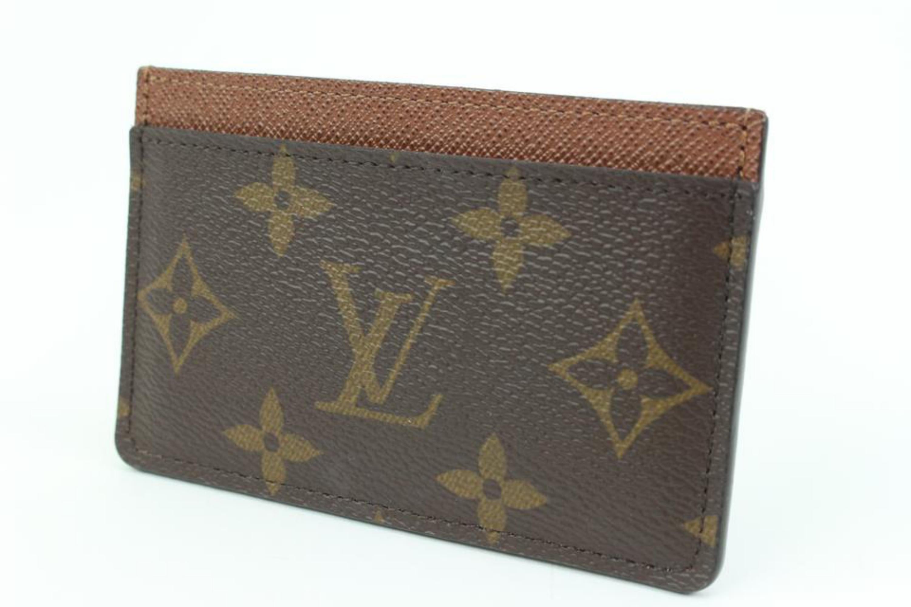 Louis Vuitton Monogram Porte Cartes Card Holder Wallet Case 53lk322s
Date Code/Serial Number: CA0290
Made In: Spain
Measurements: Length:  4.3