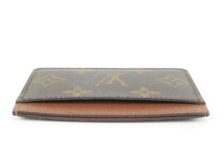 Louis Vuitton Monogram Porte Carte Card Holder Wallet Case