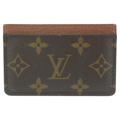 LOUIS VUITTON Credit Card / Business Card Case Brown Cloth ref.100219 -  Joli Closet