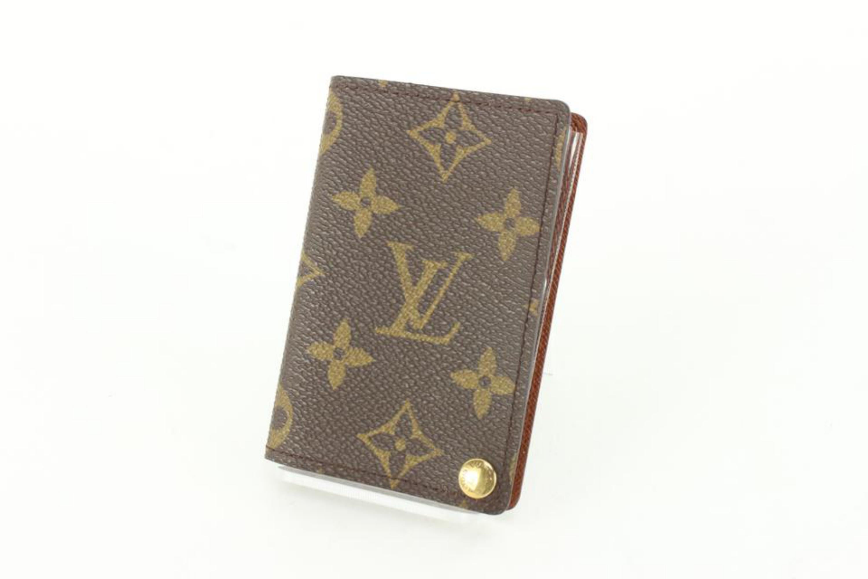 Louis Vuitton Monogram Porte Cartes Credit Pression Card Holder 78lz56s 2