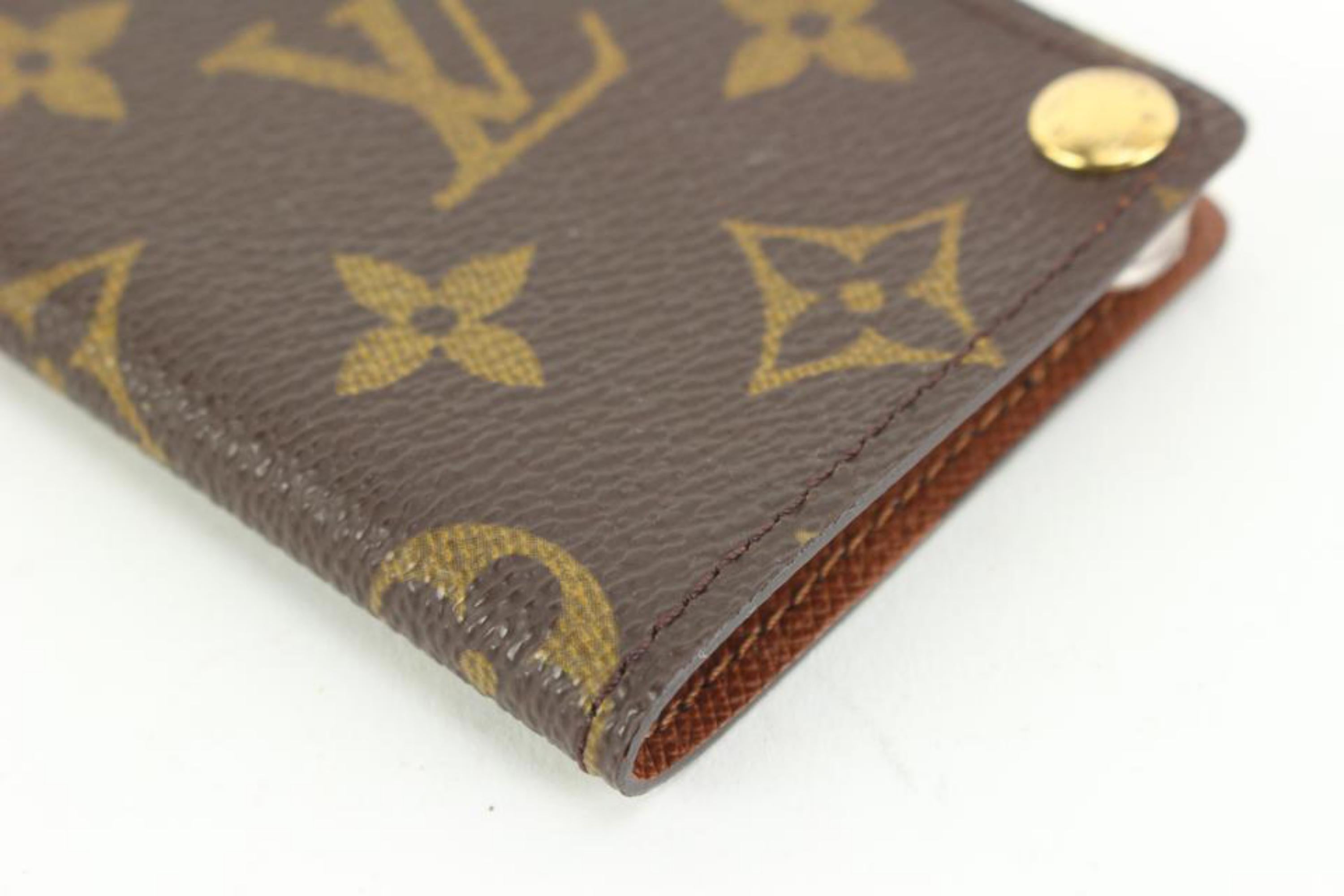 Brown Louis Vuitton Monogram Porte Cartes Credit Pression Card Holder 78lz56s