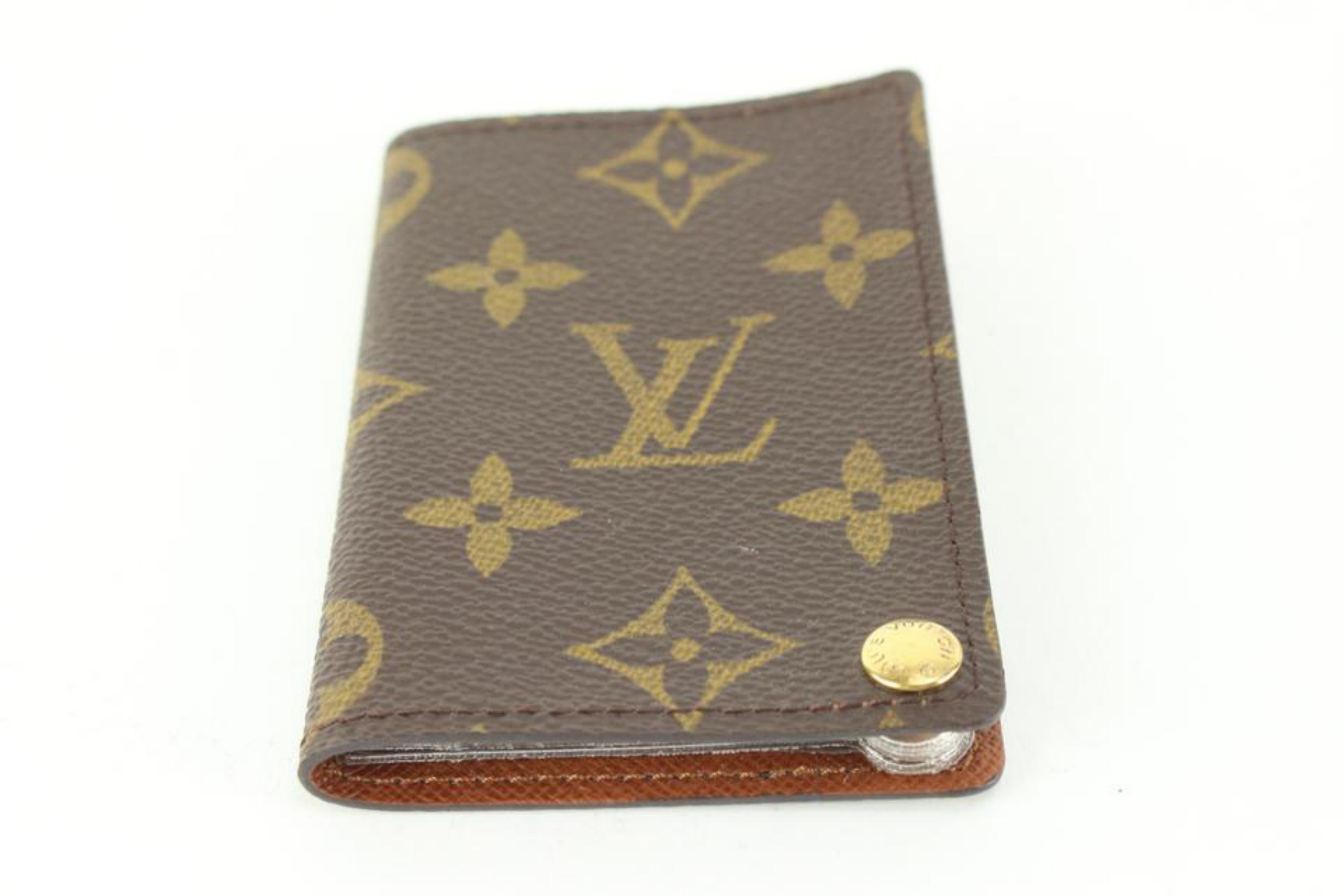 Louis Vuitton Monogram Porte Cartes Credit Pression Card Holder 78lz56s In Good Condition In Dix hills, NY