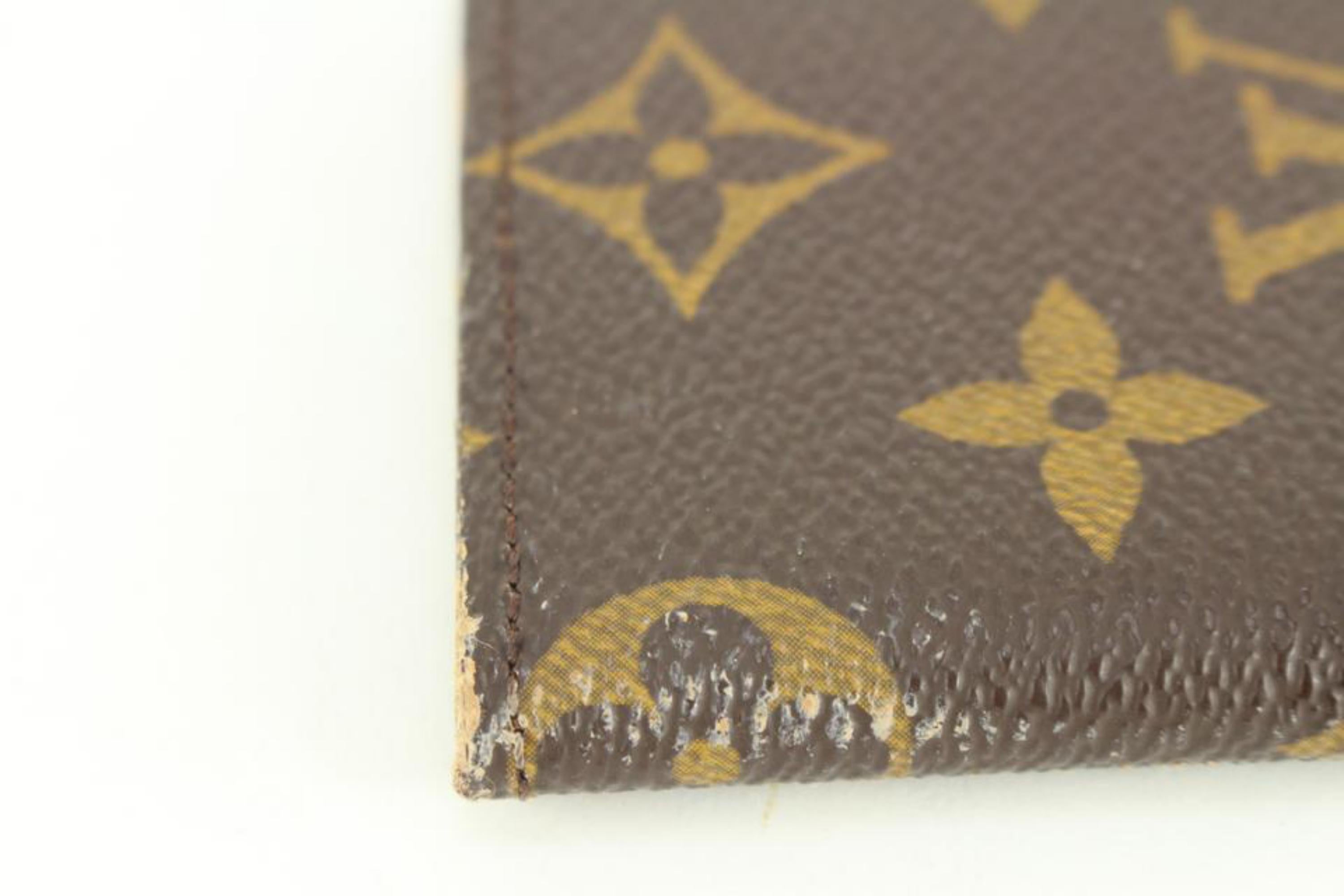 Brown Louis Vuitton Monogram Porte Cartes Pression Card Case 6lz59s