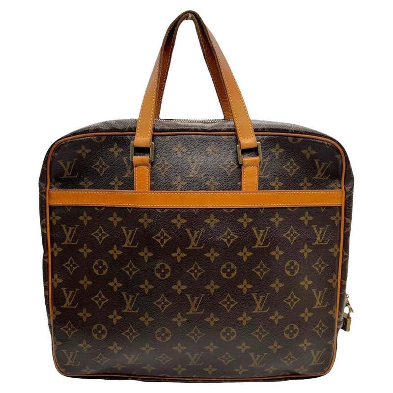 Louis Vuitton Brown Monogram Coated Canvas Briefcase at 1stDibs