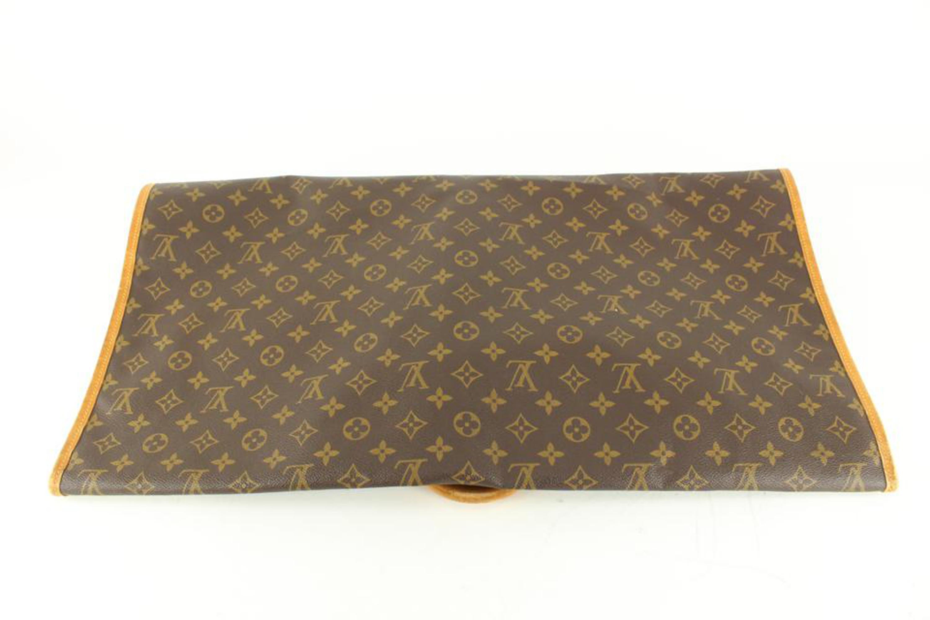 Porte-serviettes Louis Vuitton Monogram Porte Housse Garment Cover 4L726a Bon état - En vente à Dix hills, NY