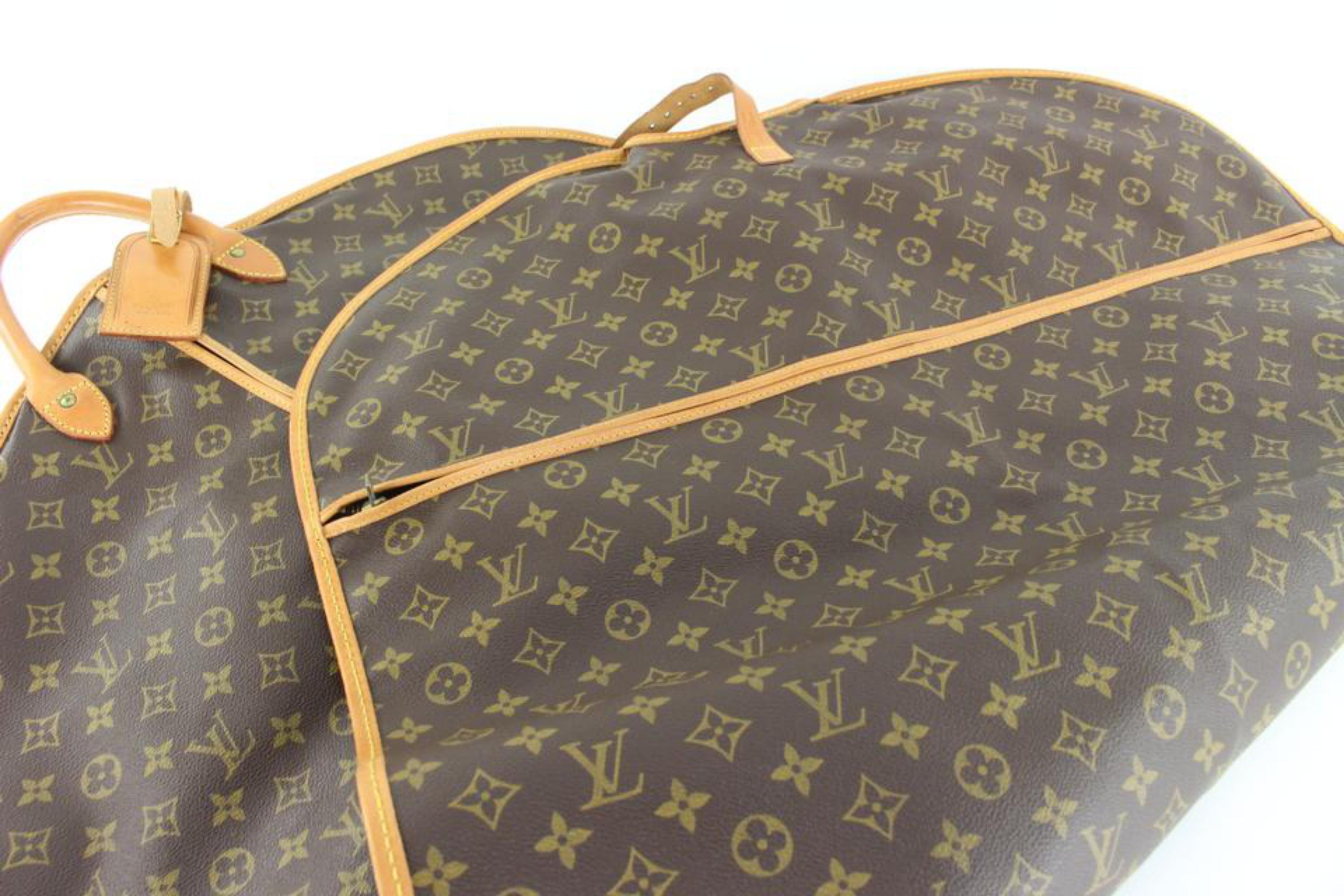 Louis Vuitton Monogram Porte Housse Habits Garment Cover 2 Hanger 4LVJ1025 For Sale 1