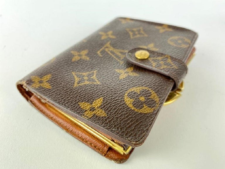 Louis Vuitton Monogram Brown French Kisslock Wallet - A World Of