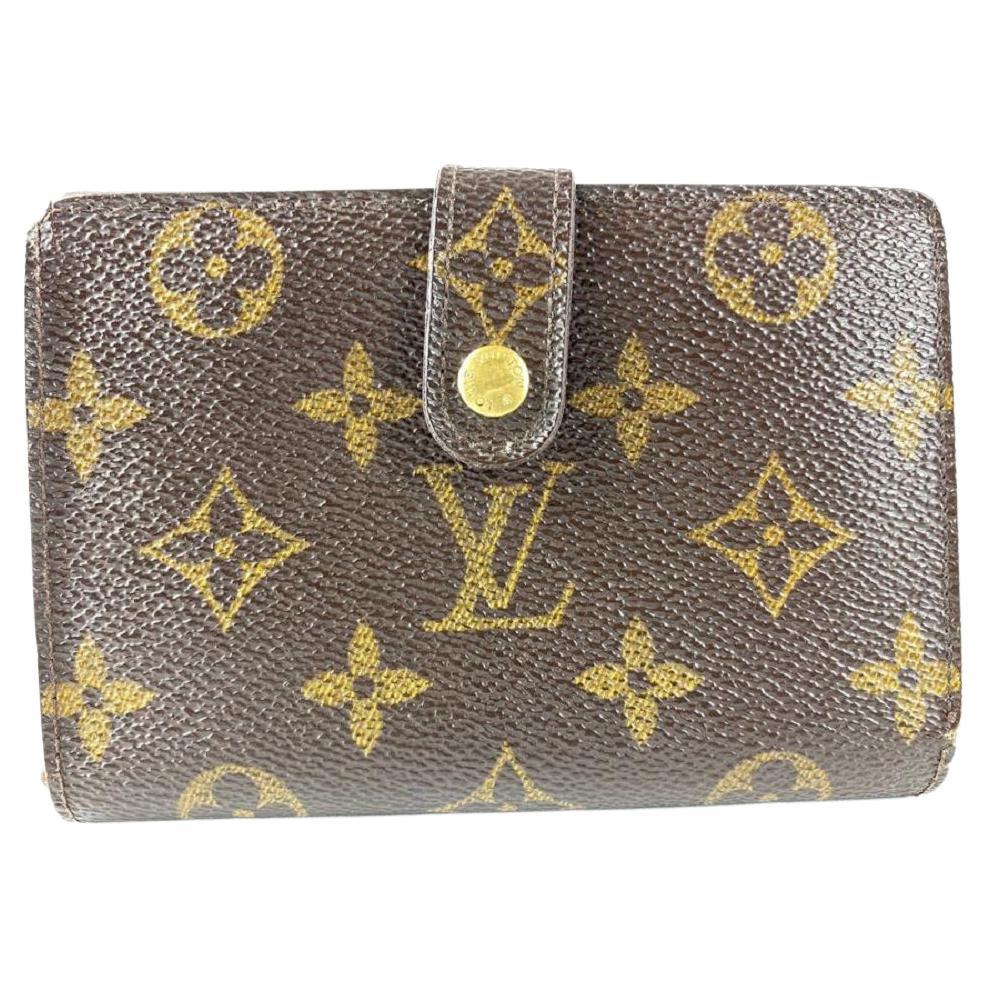 Louis Vuitton Monogram Porte Monnaie Billet Viennois Kisslock Pouch 10lva11117  For Sale