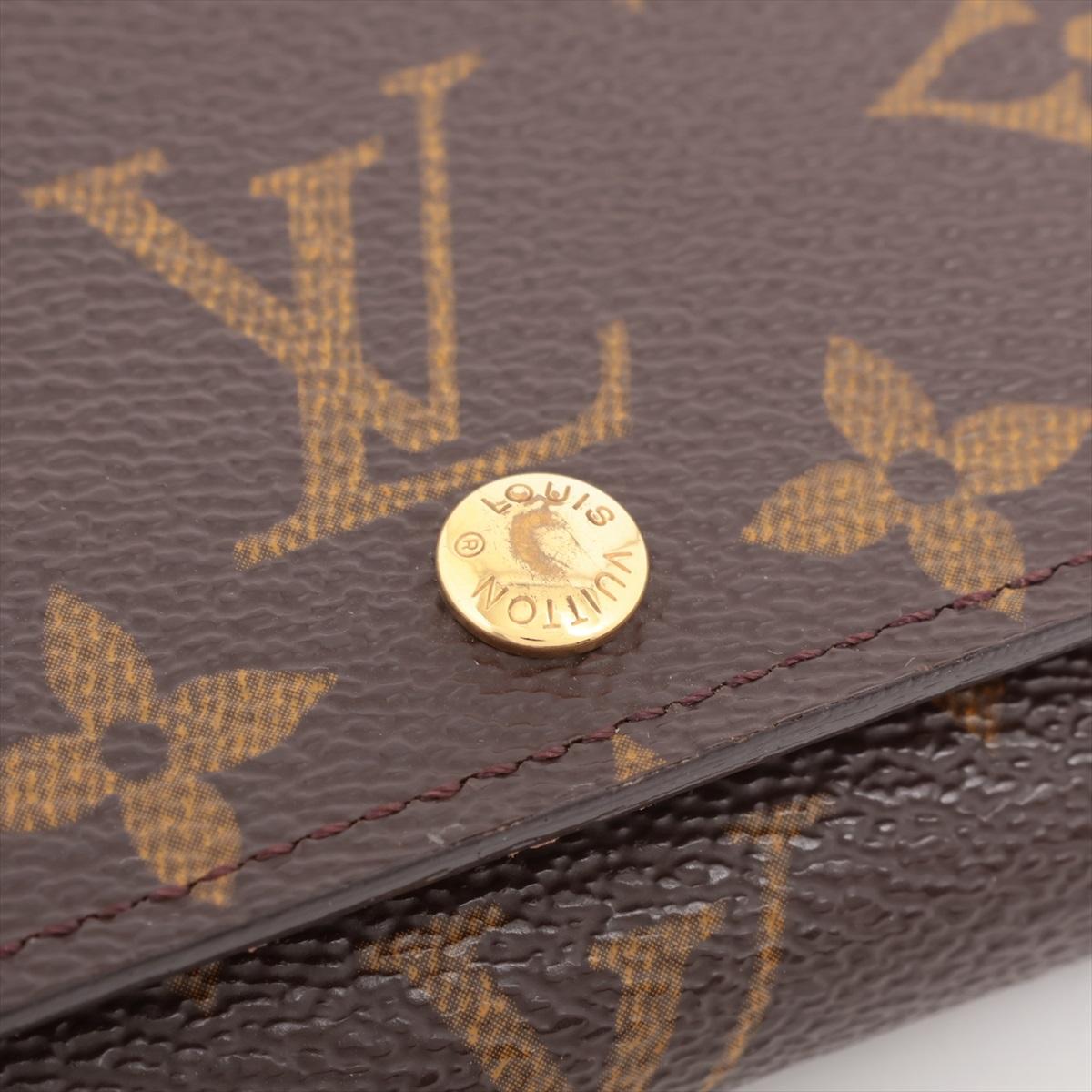 Louis Vuitton Monogram Porte Monnaie Billets Tresor Wallet For Sale 7