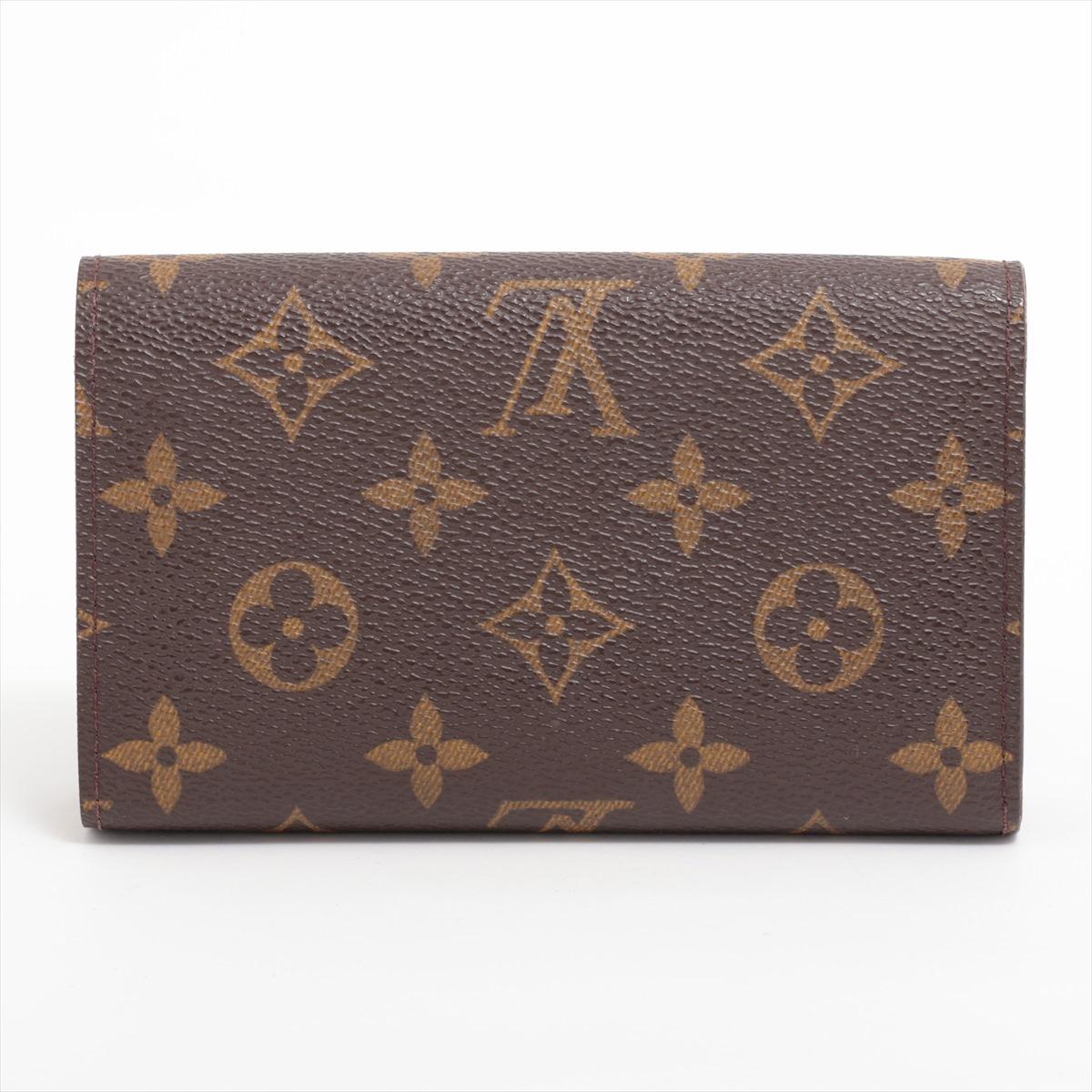 Louis Vuitton Monogram Porte Monnaie Billets Tresor Wallet In Good Condition For Sale In Indianapolis, IN