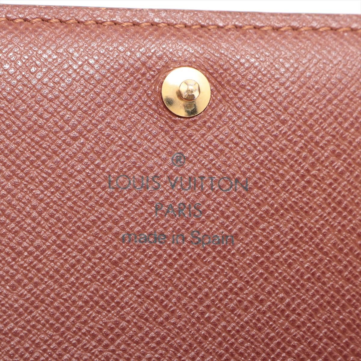 Louis Vuitton Monogram Porte Monnaie Billets Tresor Wallet For Sale 5