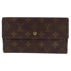 Louis Vuitton Monogram Porte Tresor Sarah Trifold Lange Brieftasche 6LVL1223