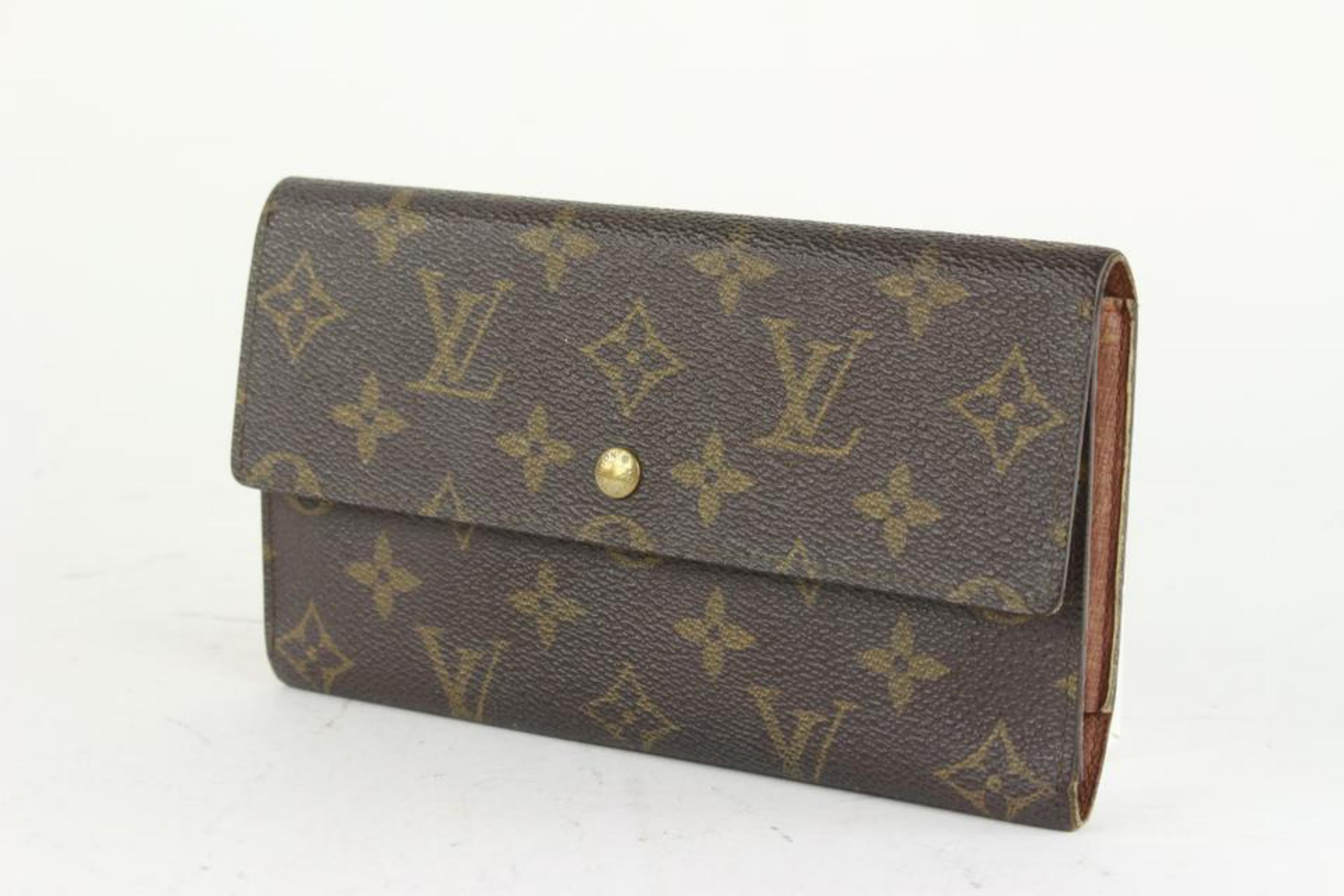 Louis Vuitton Monogram Porte Tresor Trifold Sarah Long Flap Wallet 2LV1013 4