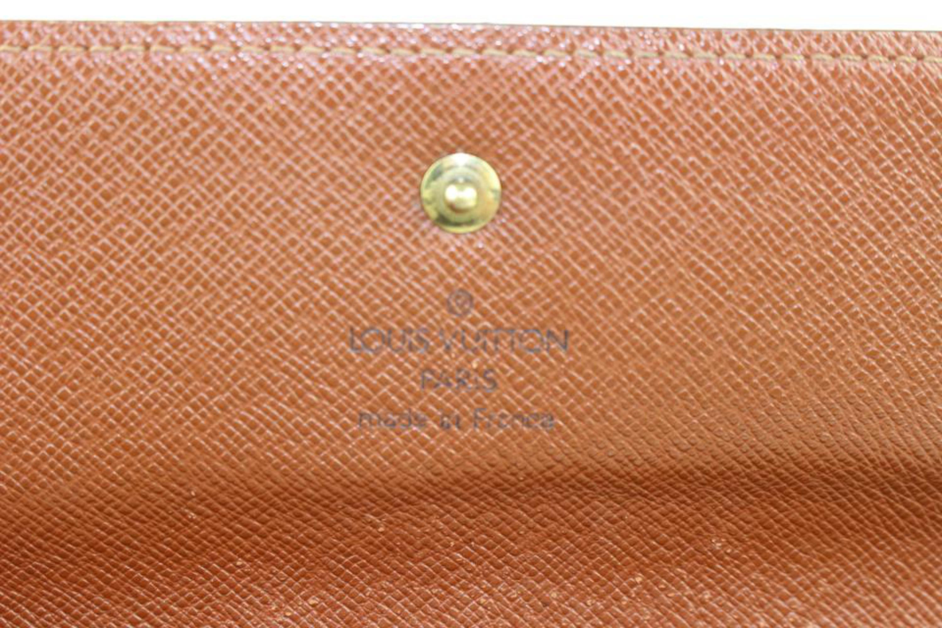 Louis Vuitton Monogram Porte Tresor Trifold Sarah Long Wallet 7lv1013 2