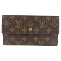 Louis Vuitton Monogram Porte Tresor Trifold Sarah Long Wallet 7lv1013