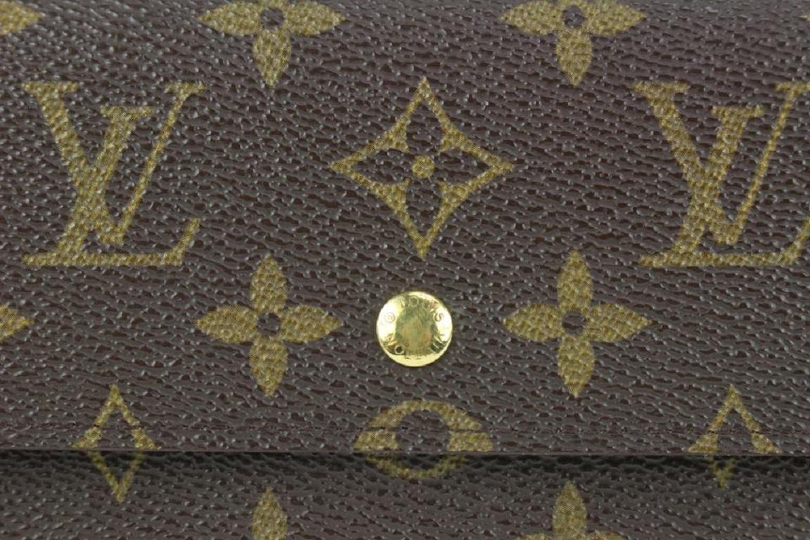 Women's Louis Vuitton Monogram Porte Tresor Trifold Sarah Wallet 93lv1 For Sale