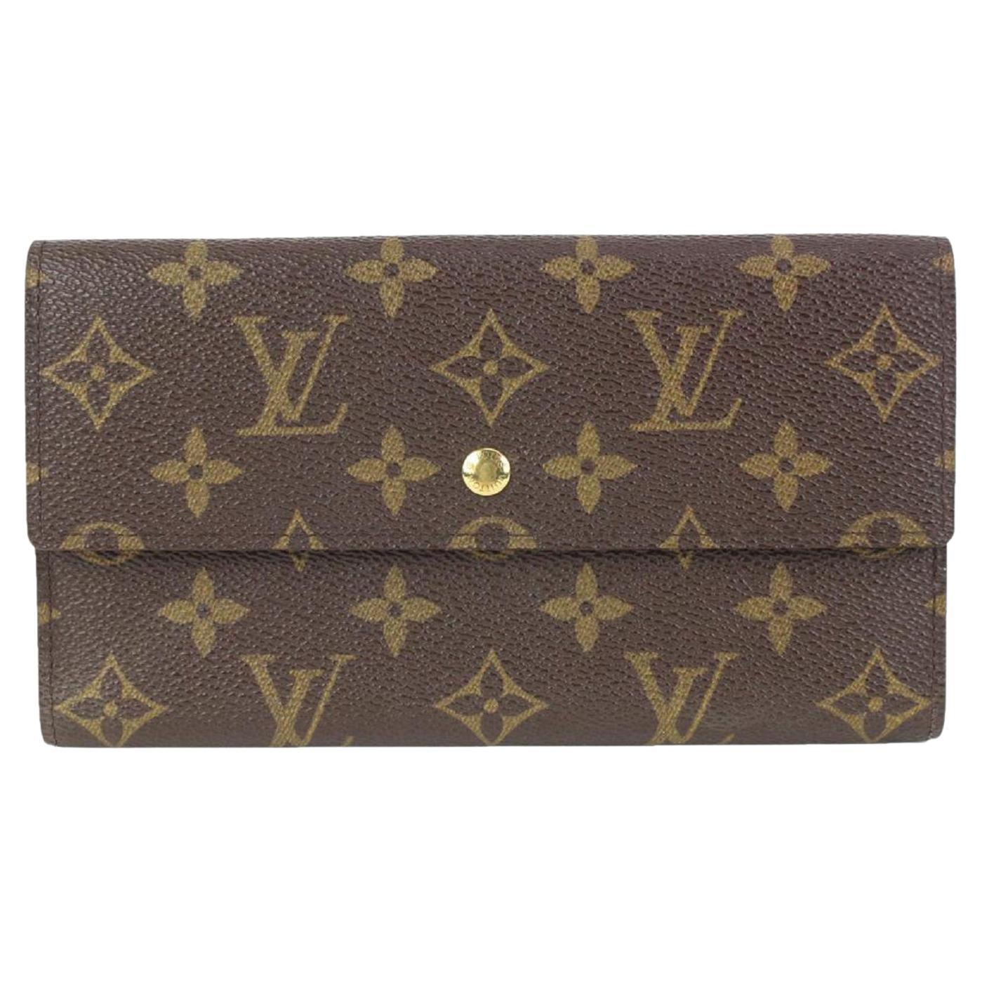 Louis Vuitton Monogram Porte Tresor Trifold Sarah Wallet 93lv1 For Sale