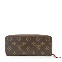 Louis Vuitton Monogram Portefeuille Clemence Long Wallet Fuchsia