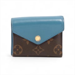 Louis Vuitton Monogram Portefeuille Zoé Brown x Blue