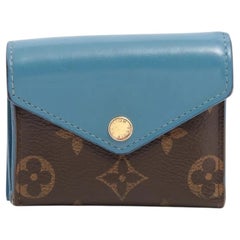 Louis Vuitton Monogram Portefeuille Zoé Brown x Blue
