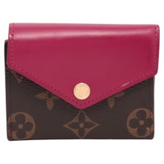Louis Vuitton Monogram Portefeuille Zoé Compact Wallet Fushia