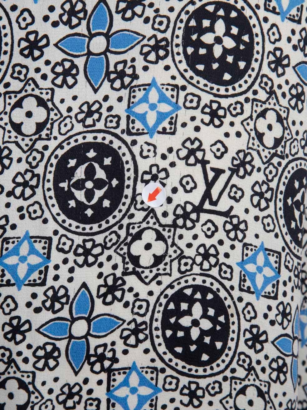 Louis Vuitton Monogram Print Long Sleeve Midi Dress Size XL 1