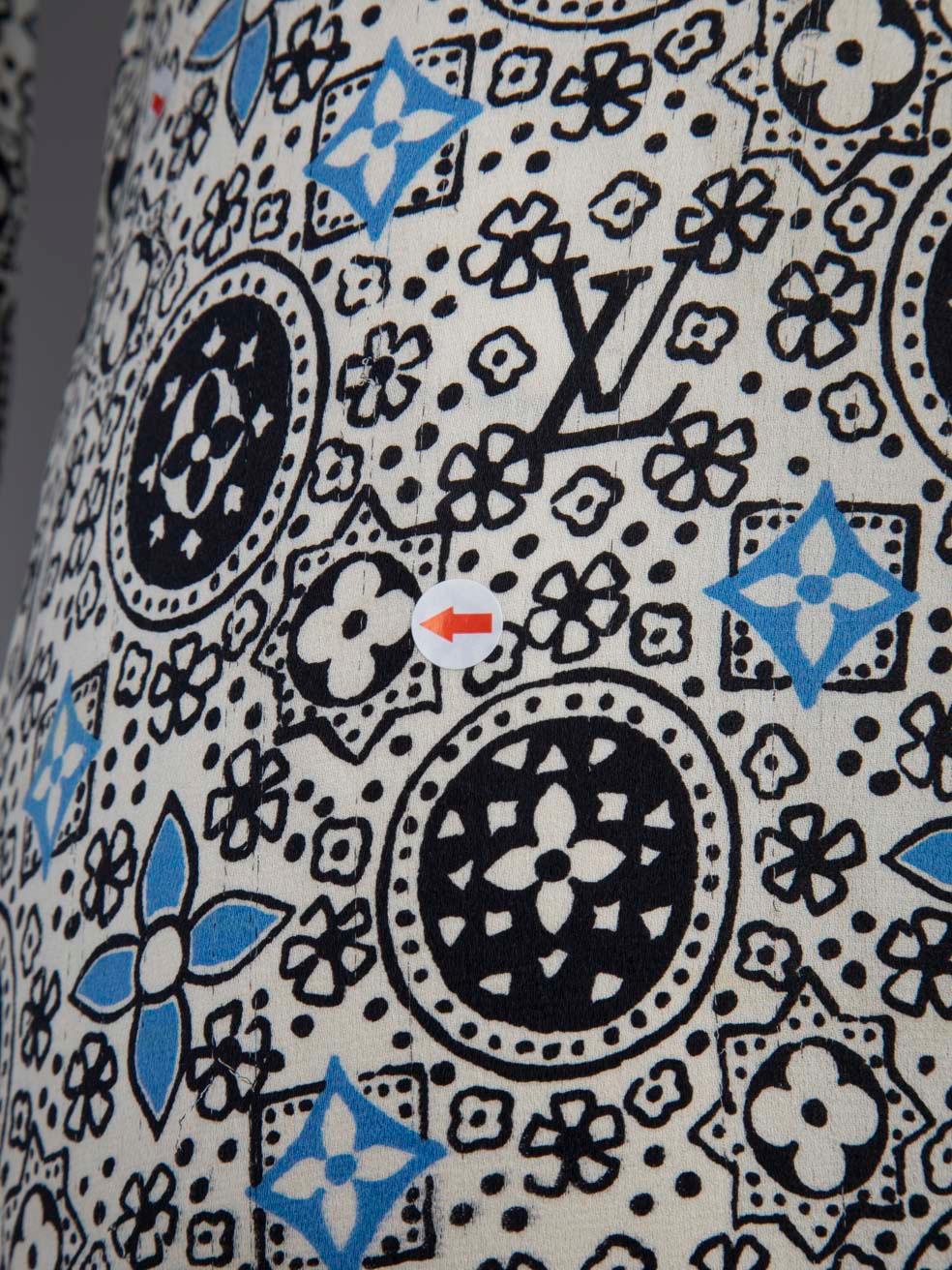 Louis Vuitton Monogram Print Long Sleeve Midi Dress Size XL 3