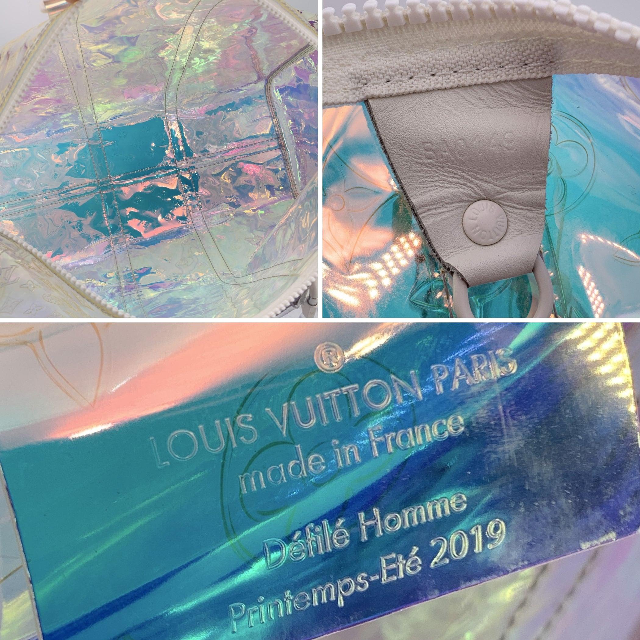Louis Vuitton Monogram Prism Keepall 50 Bandouliere Duffle Bag In Excellent Condition In Rome, Rome
