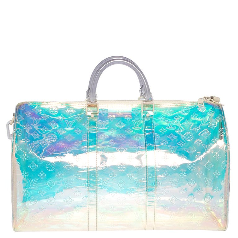 Louis Vuitton 2019 Monogram Prism Keepall Bandoulière 50 w/ Strap - Clear  Carry-Ons, Luggage - LOU768181