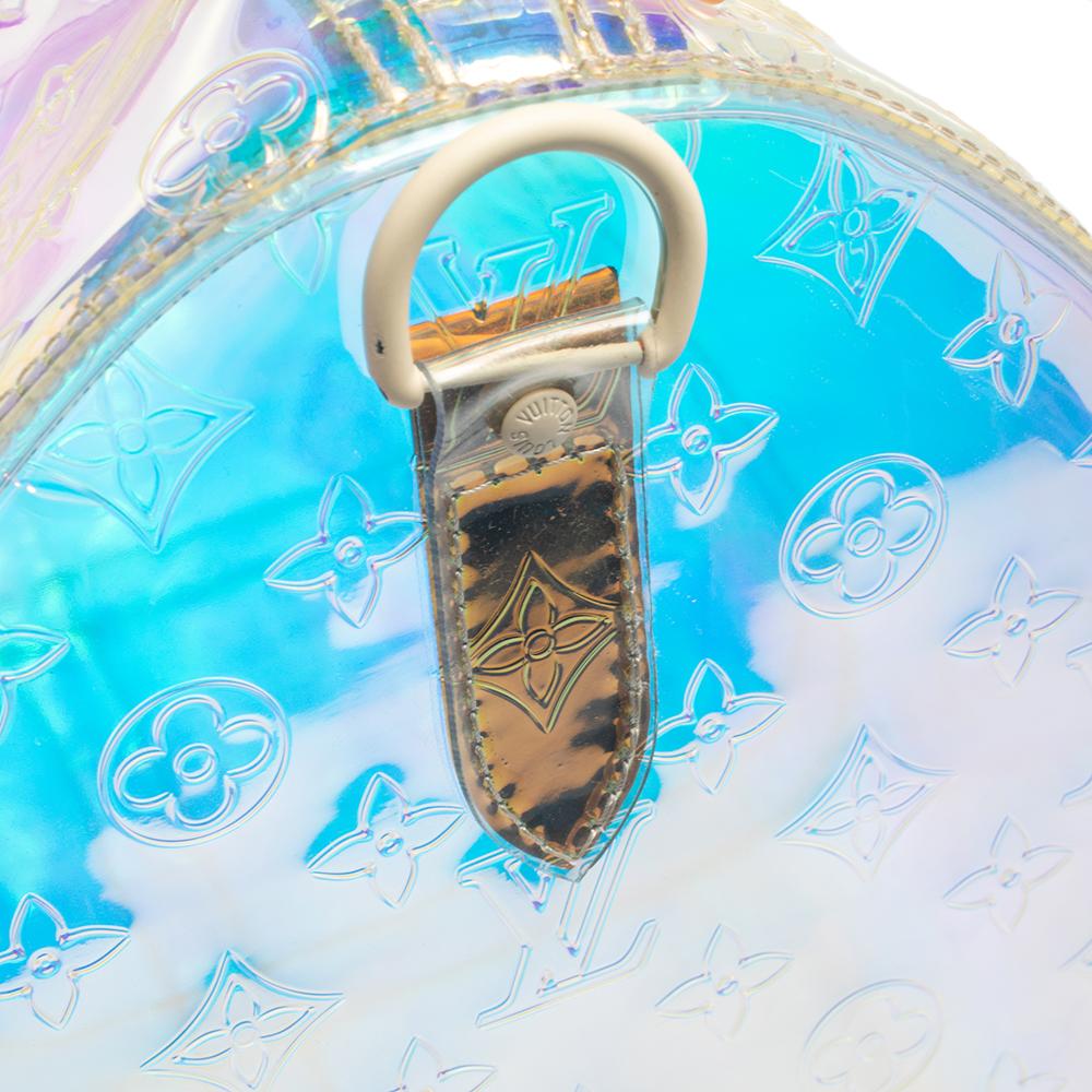 Louis Vuitton Monogram Prism Keepall Bandouliere 50 Bag In Fair Condition In Dubai, Al Qouz 2