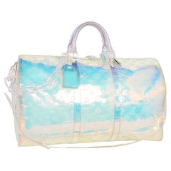 Louis Vuitton Monogram Prism PVC Keepall Bandouliere 50 Bag