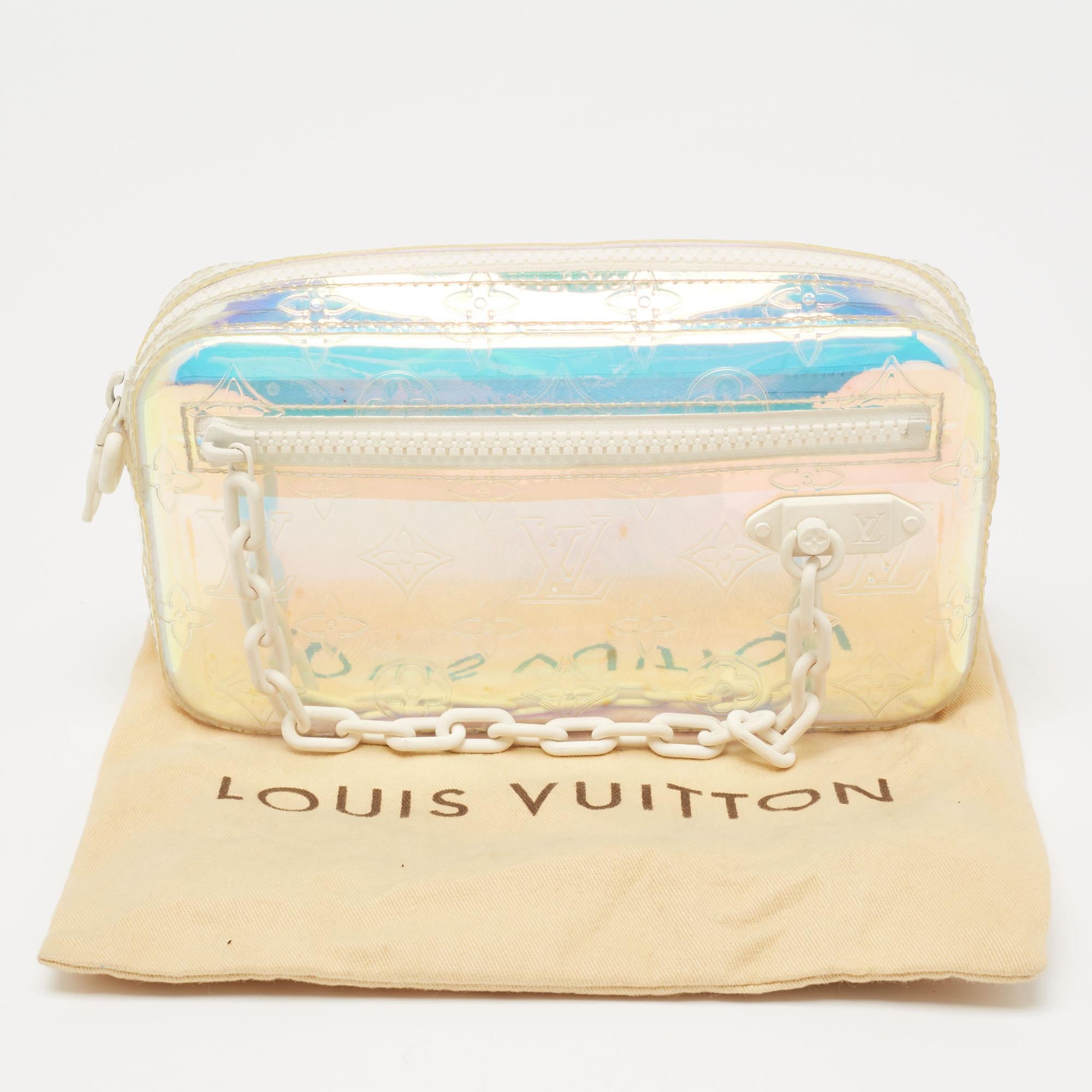 Louis Vuitton Monogram Prism PVC Volga Pochette Bag 3