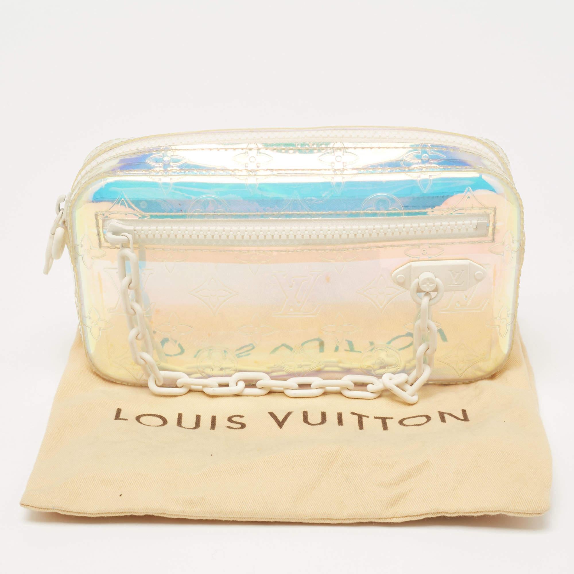 Louis Vuitton Monogram Prism PVC Volga Pochette Bag 2