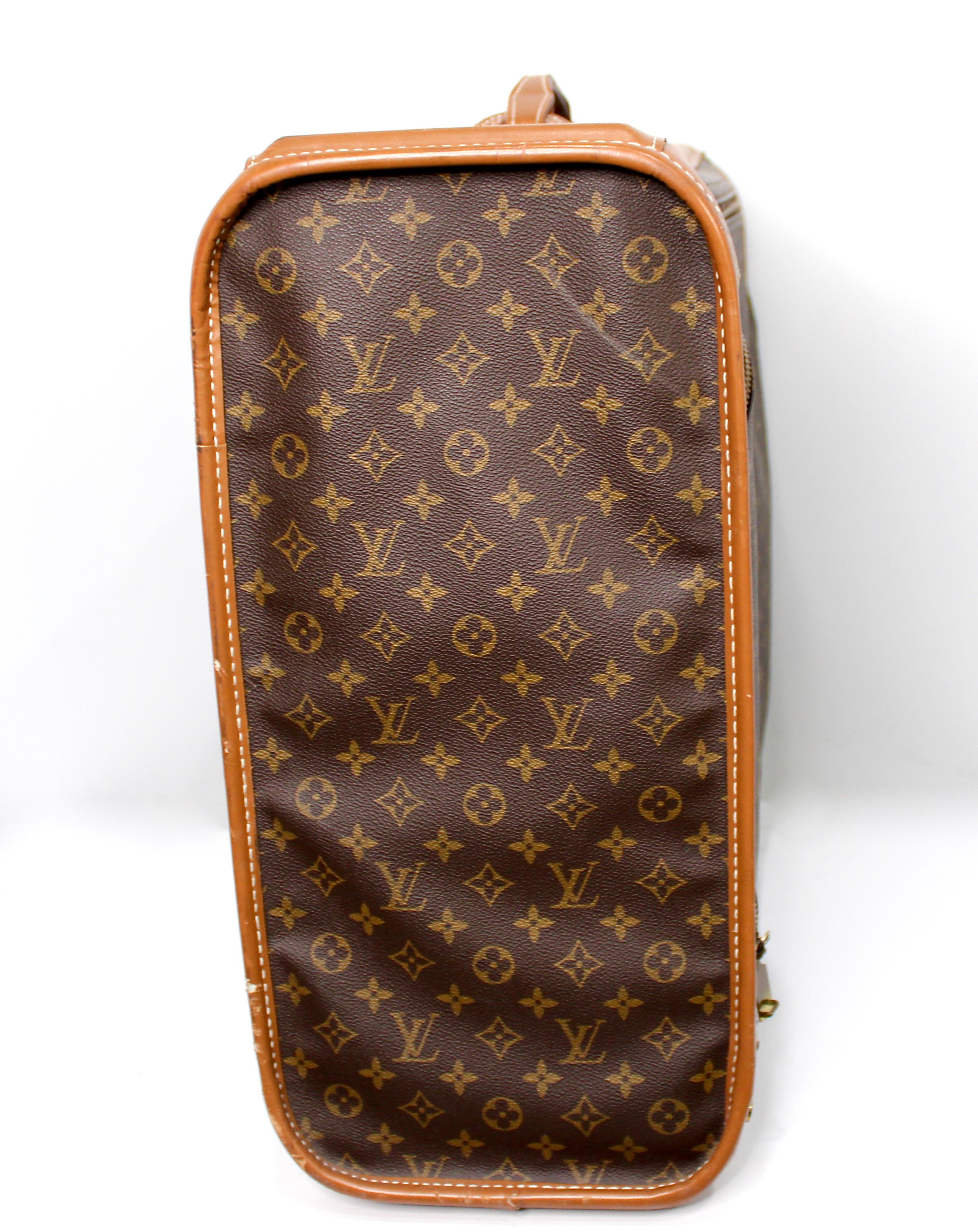 Louis Vuitton Monogram Pullman Softside Koffer circa 1970er Jahre im Angebot 6