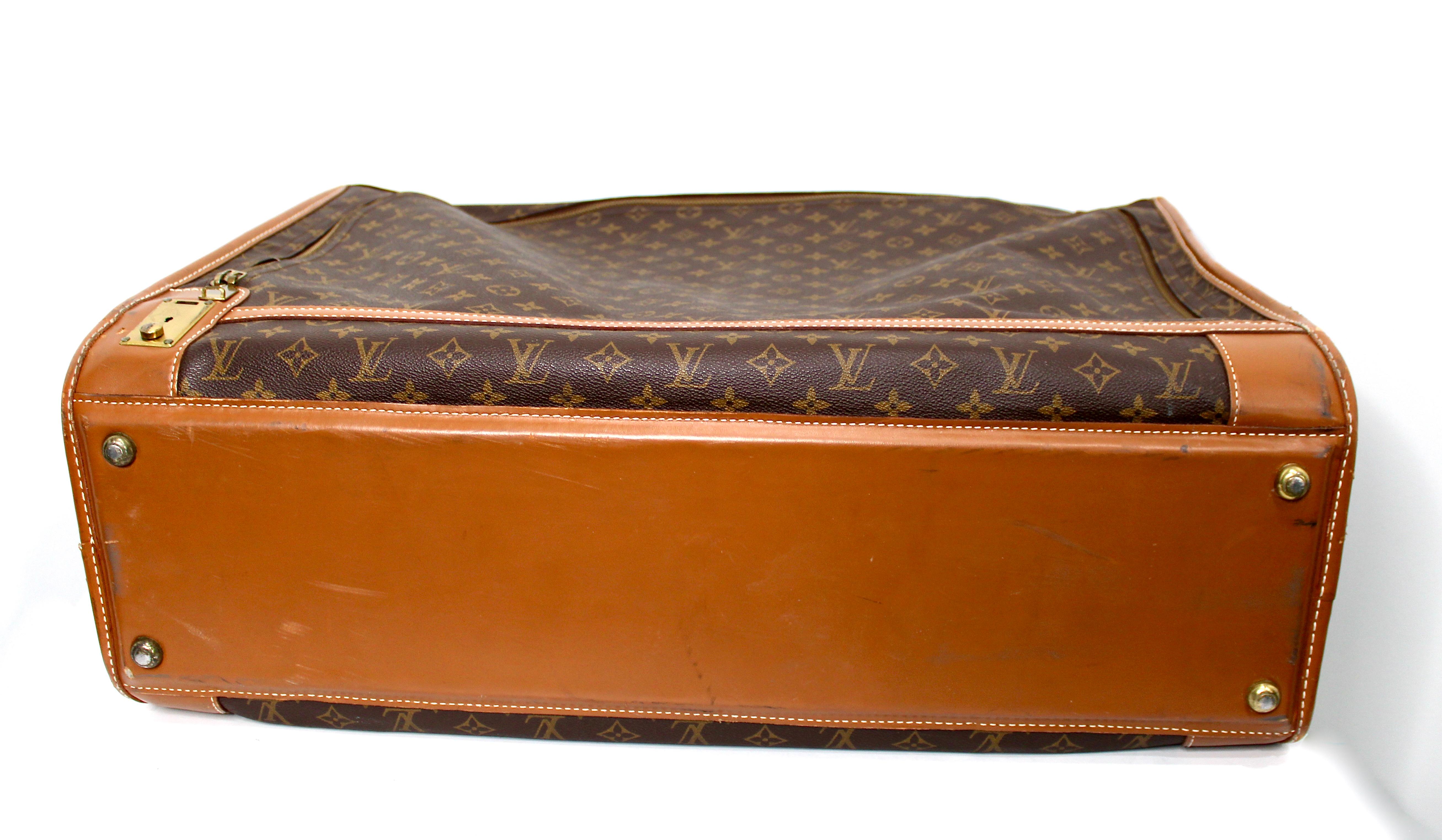 Louis Vuitton Monogram Pullman Softside Koffer circa 1970er Jahre im Angebot 7