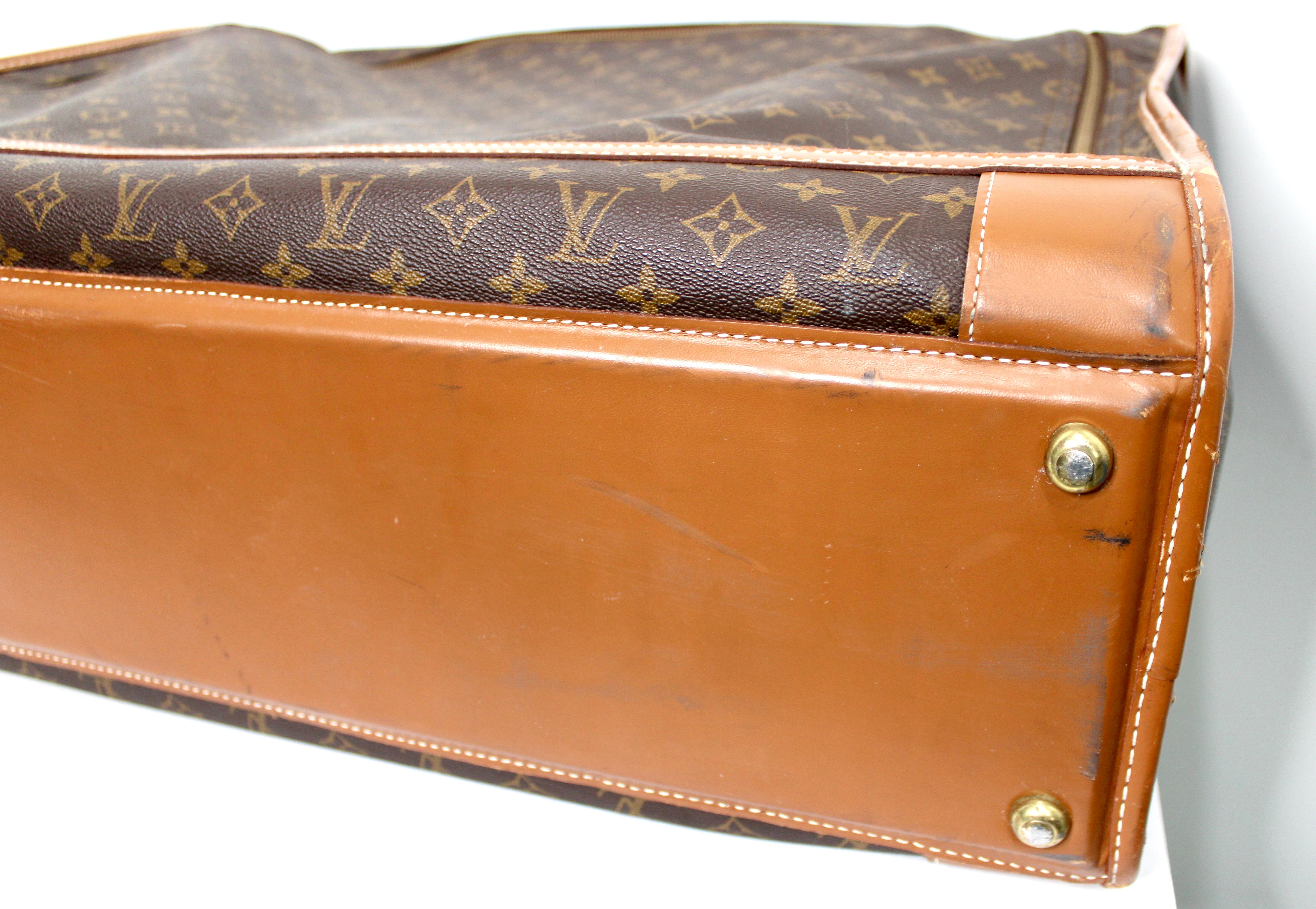 Louis Vuitton Monogram Pullman Softside Koffer circa 1970er Jahre im Angebot 8