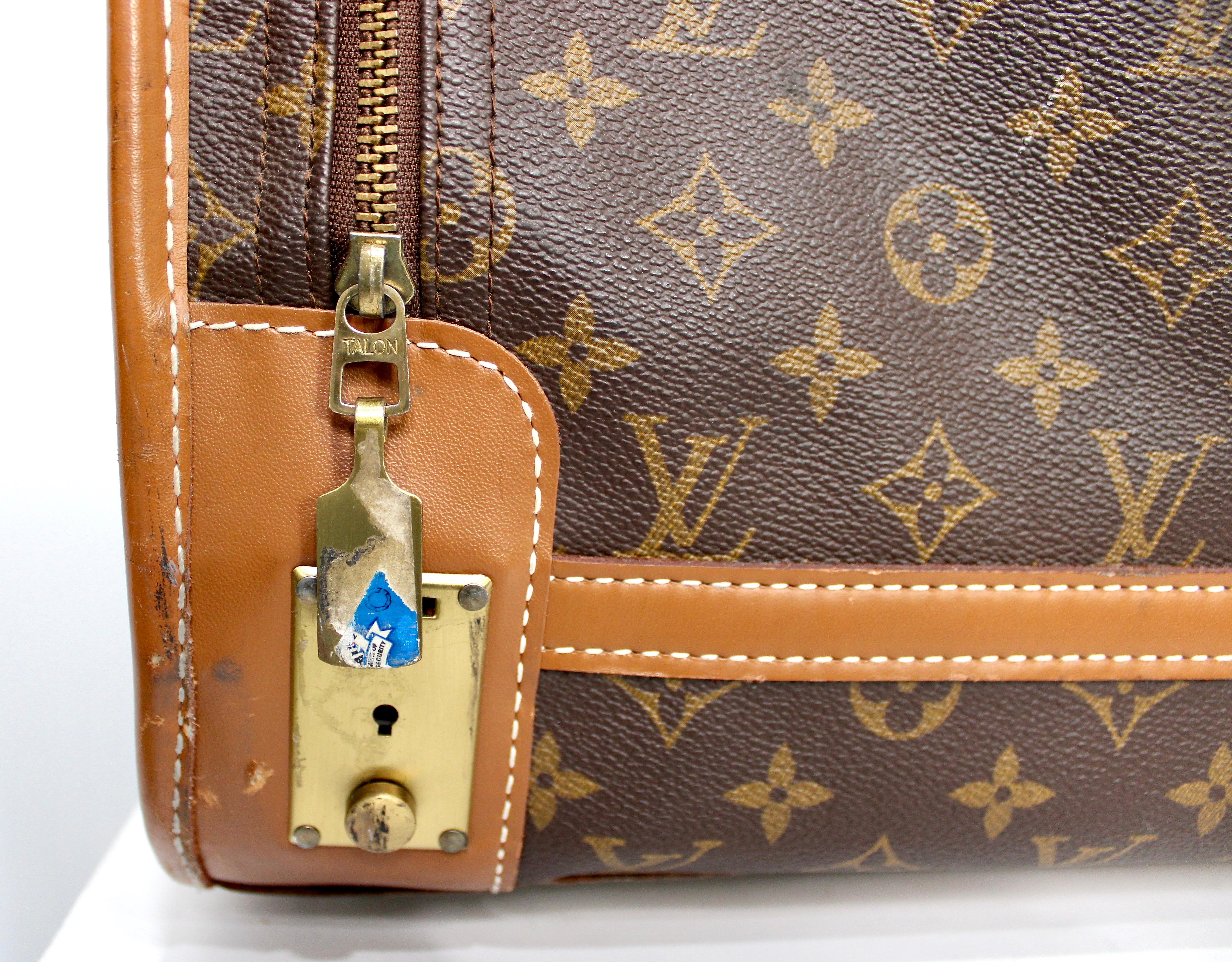 Louis Vuitton Monogram Pullman Softside Koffer circa 1970er Jahre (Braun) im Angebot