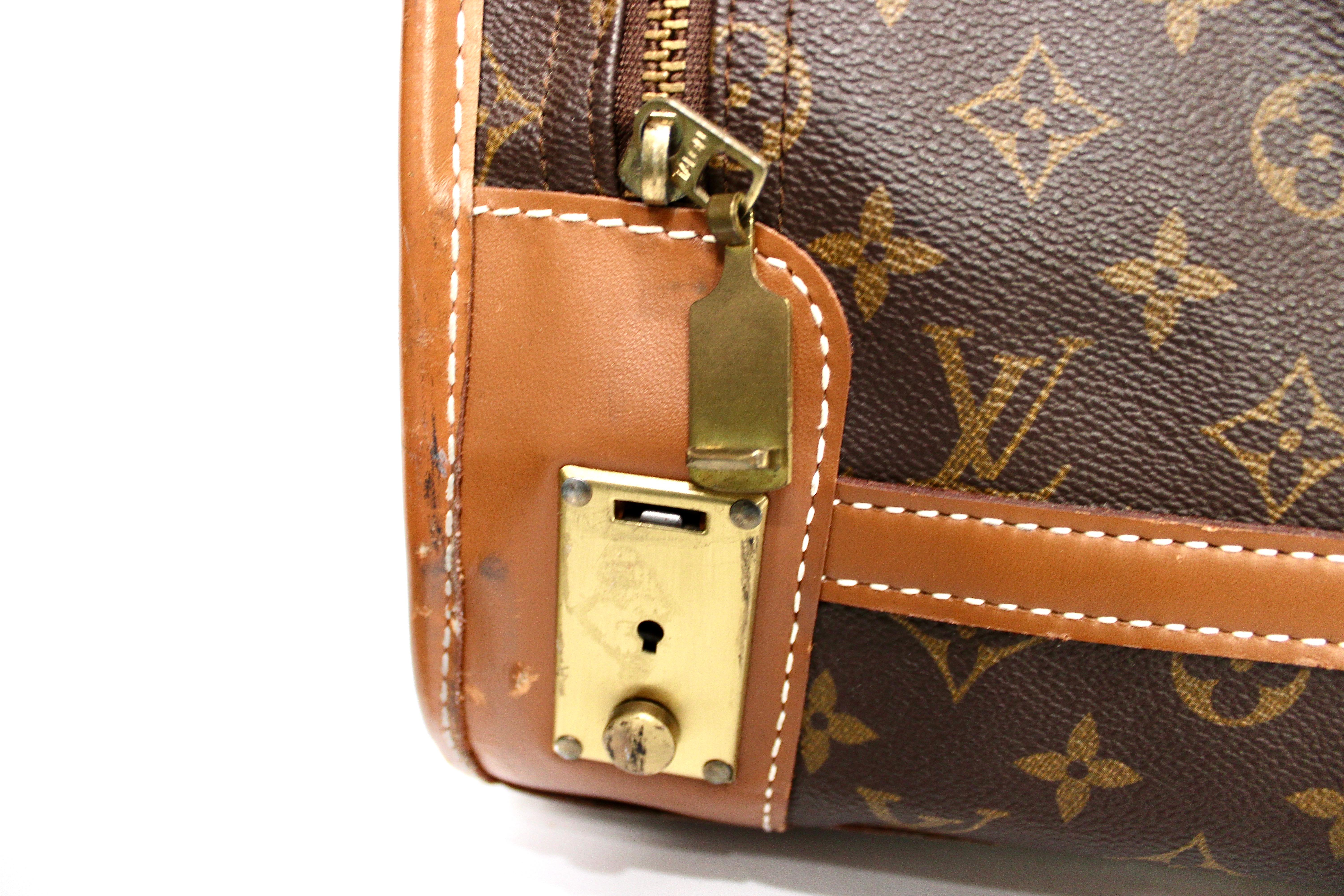 Louis Vuitton Monogram Pullman Softside Koffer circa 1970er Jahre im Zustand „Gut“ im Angebot in Scottsdale, AZ