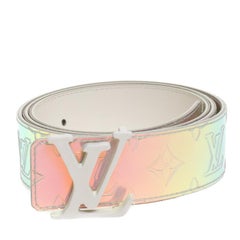 Louis Vuitton Monogram PVC Prism LV Shape Belt 100CM