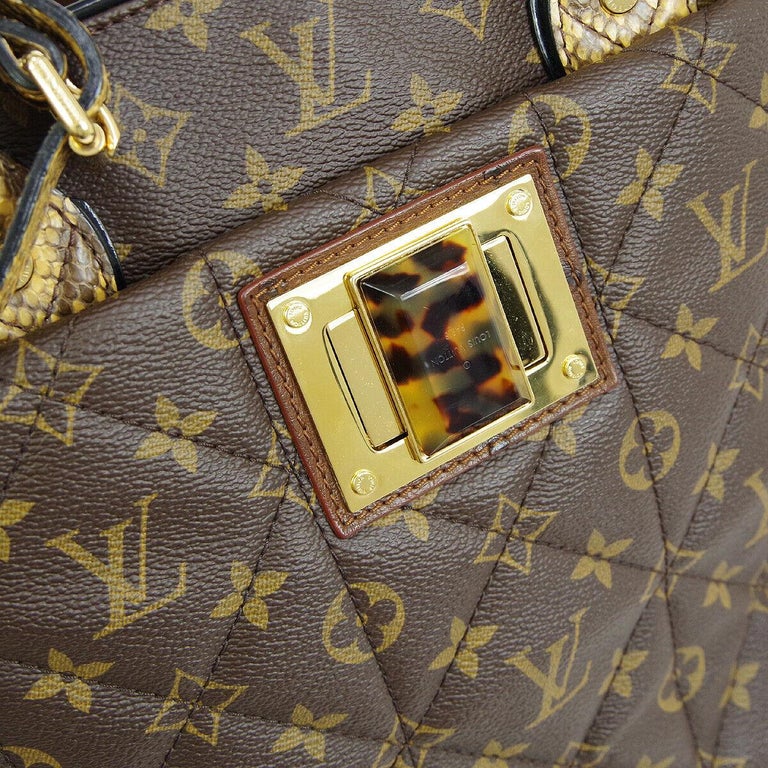 Louis Vuitton Monogram Python Large Men&#39;s Carryall Top Handle Tote Shoulder Bag at 1stdibs