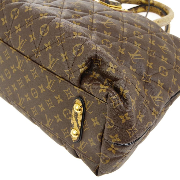 Louis Vuitton Monogram Python Large Men&#39;s Carryall Top Handle Tote Shoulder Bag at 1stdibs