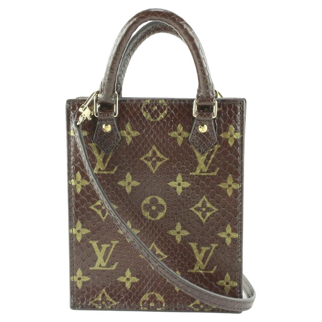 Louis+Vuitton+Petit+Sac+Plat+Shoulder+Bag+Metallic+Taupe+Grey+
