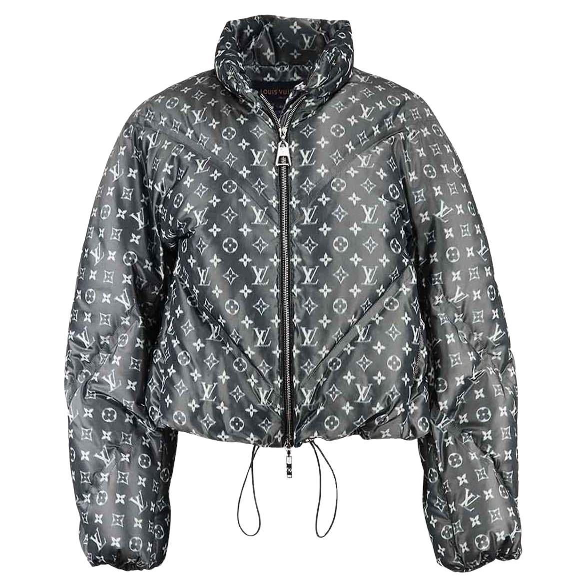 Louis Vuitton Monogram Quilted Shell Down Jacket FR 42 UK 12 at 1stDibs