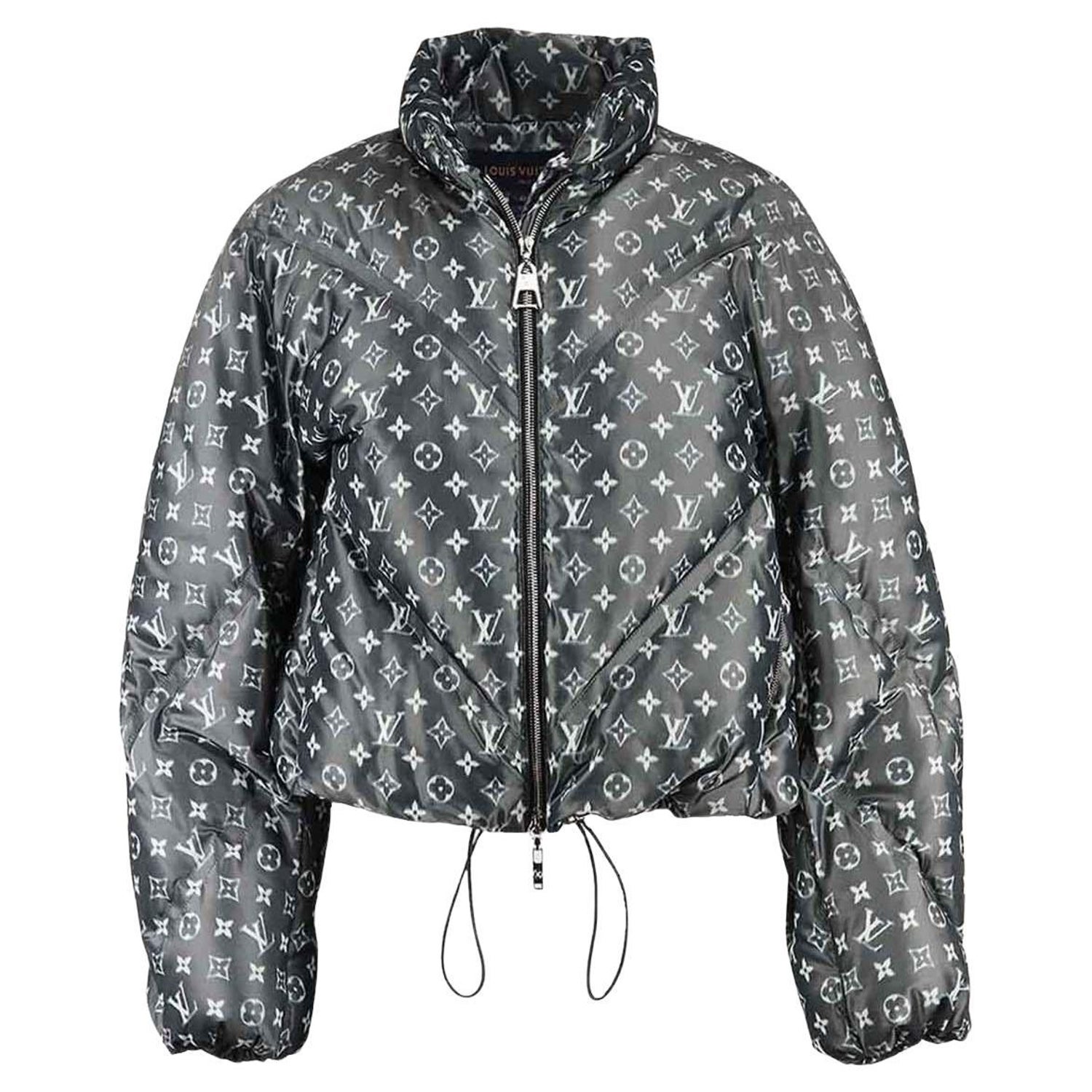 Cozy zipper jacket with Louis Vuitton inspired LV Monograms