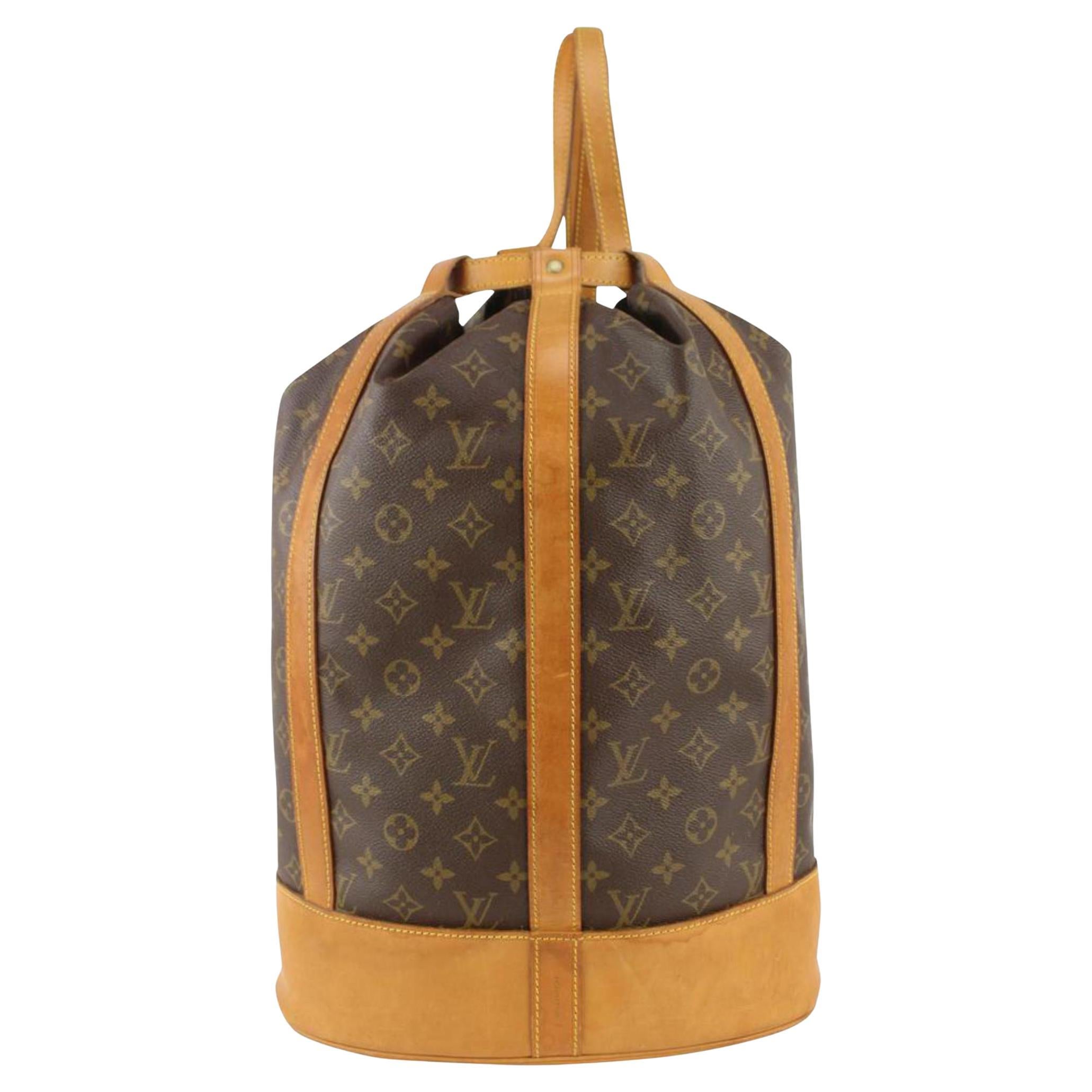 Louis Vuitton Monogram Randonnee GM Drawstring Bucket Sling Bag 1029lv56 For Sale
