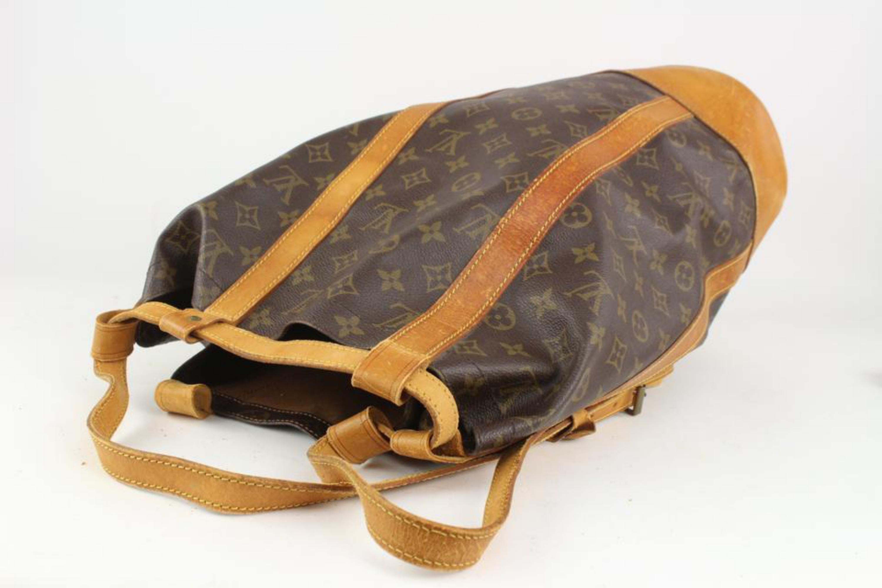 Louis Vuitton Monogram Randonnee GM Drawstring Bucket Sling Bag Hobo 2LV1022 2